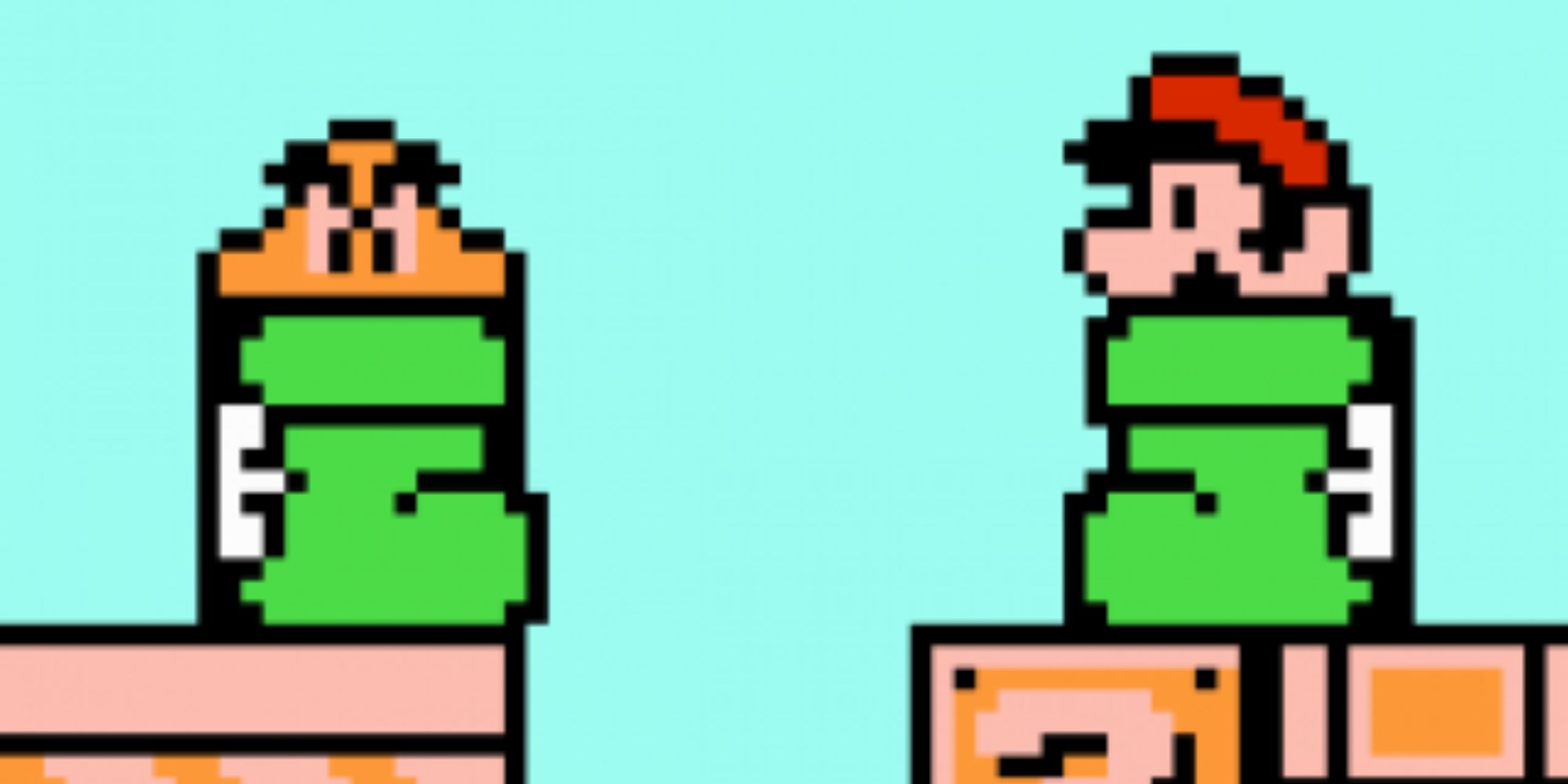 A Goomba and Mario in shoes