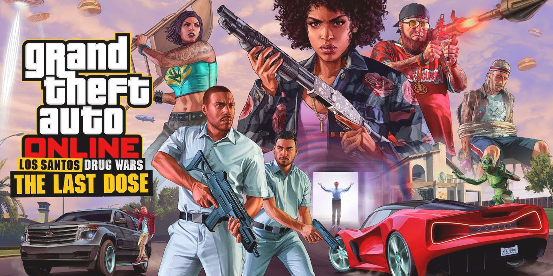 Grand Theft Auto Online Lost Santos Drug Wars The Last Dose DLC official artwork