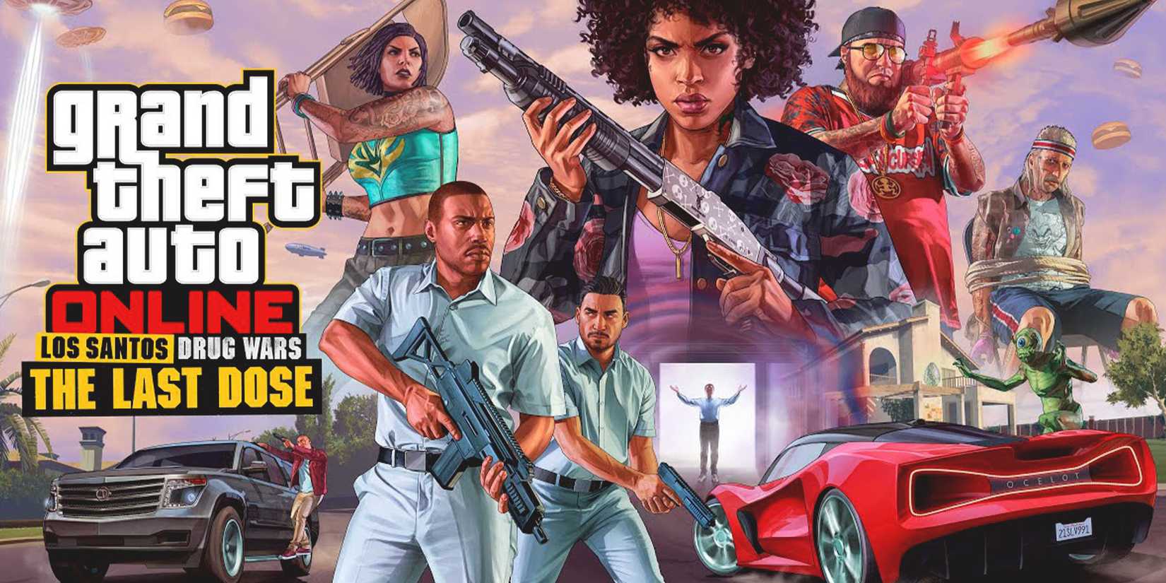 Grand Theft Auto Online Lost Santos Drug Wars The Last Dose DLC official artwork