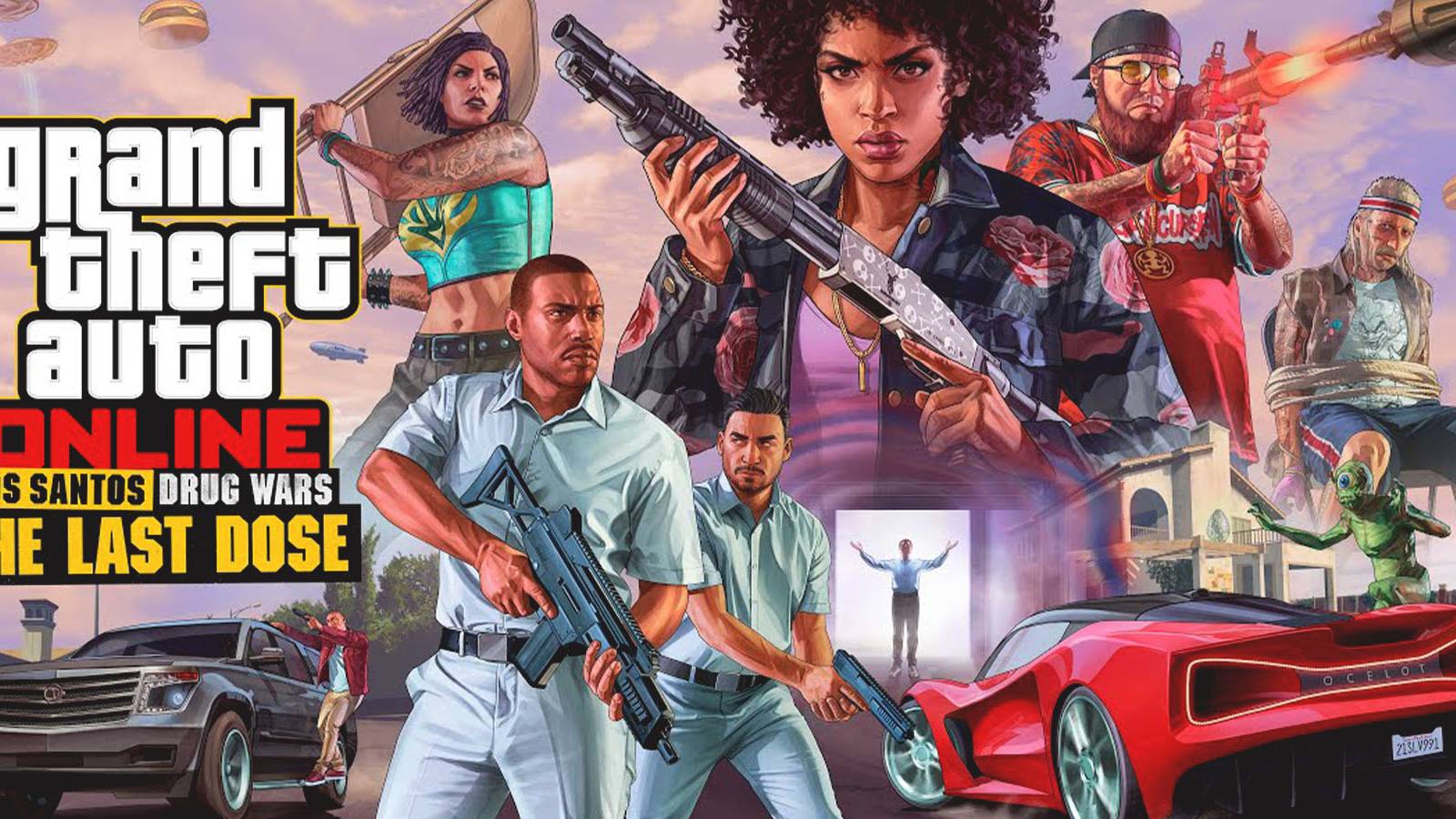 Grand Theft Auto Online Lost Santos Drug Wars The Last Dose DLC official artwork