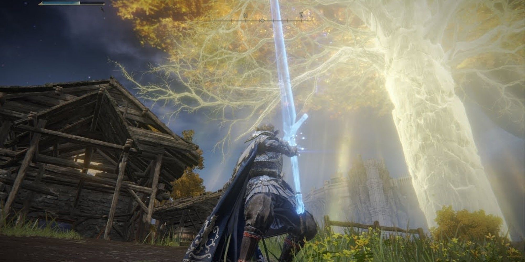 the carian greatsword spell being used in elden ring