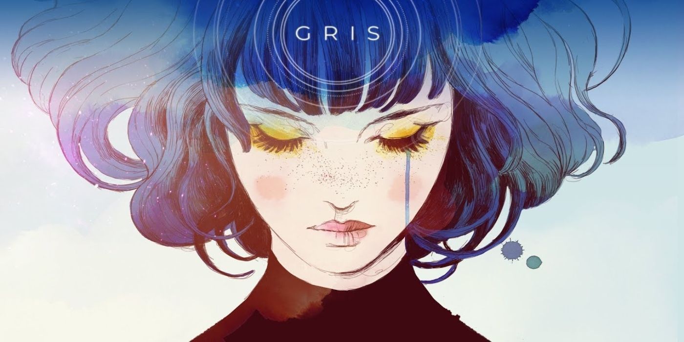 The protagonist of Gris is crying