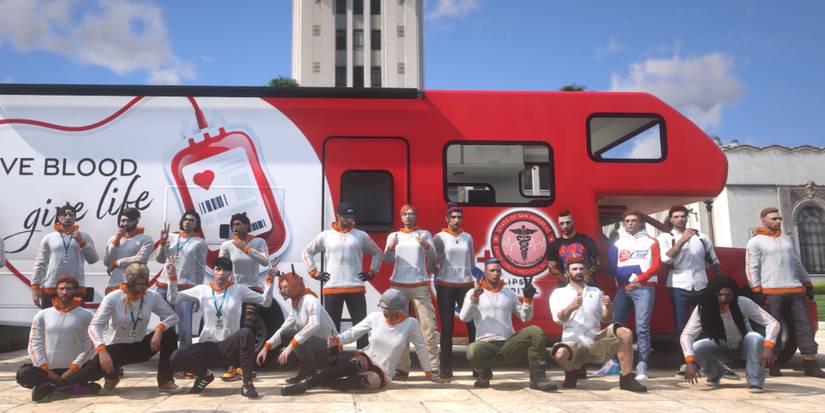 GTA Roleplayers on New Day hosting a blood drive. Screenshot by Niko.