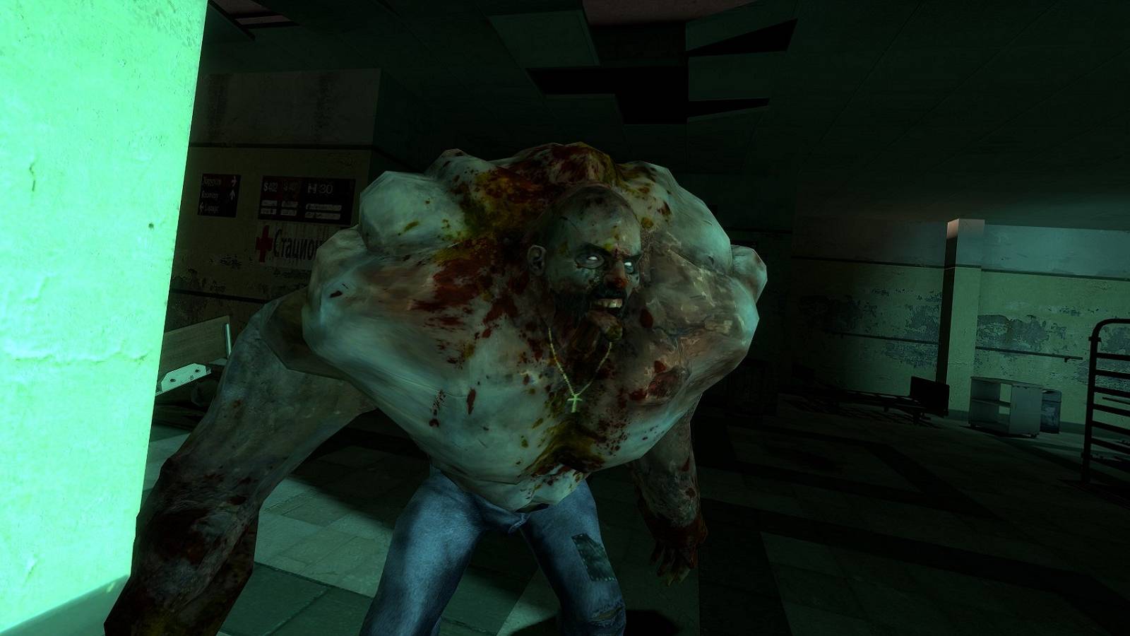 Image from a Half-Life mod showing what looks like a Tank from Left 4 Dead.