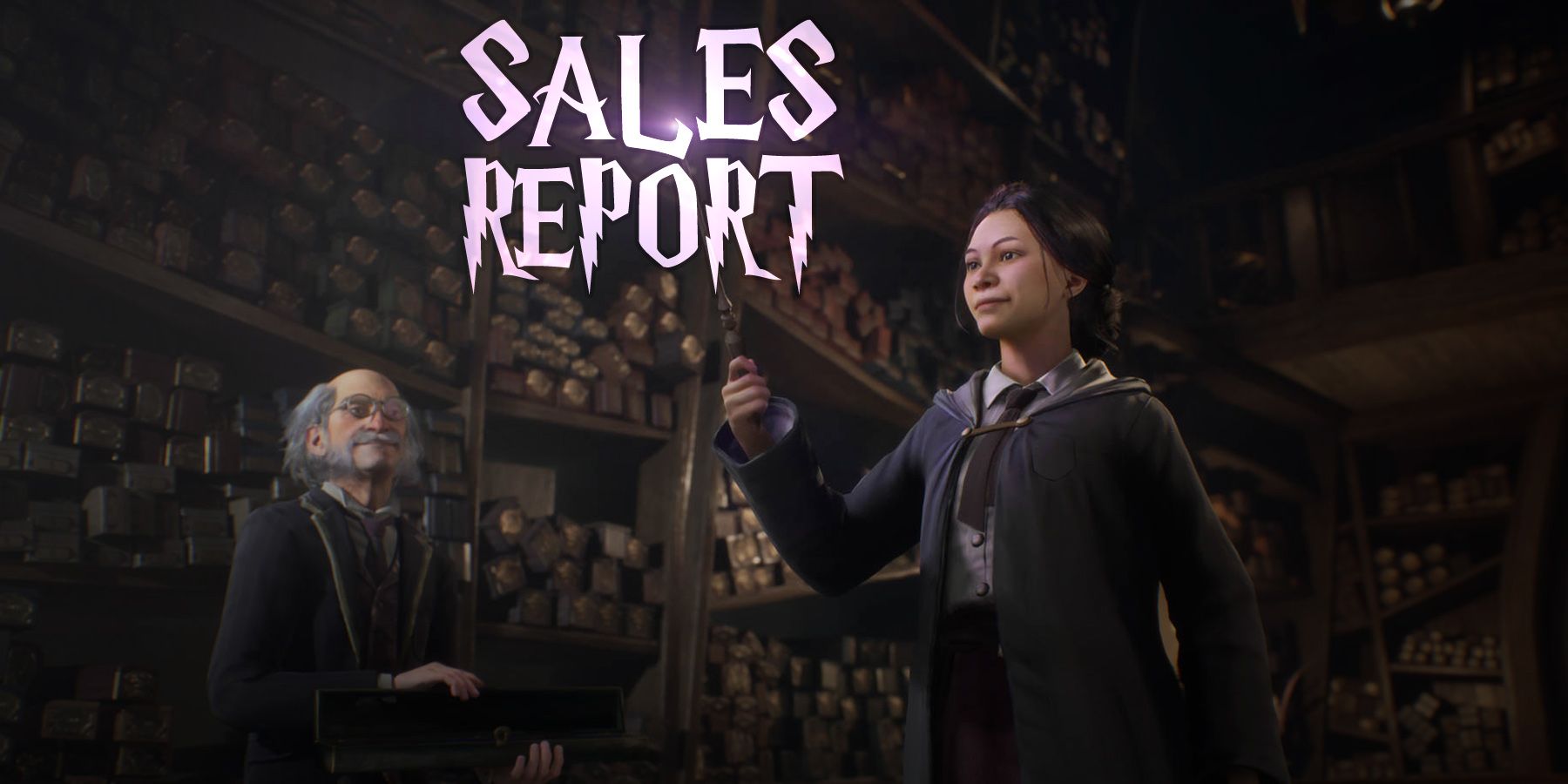 Harry Potter Hogwarts Legacy sales report purple spell