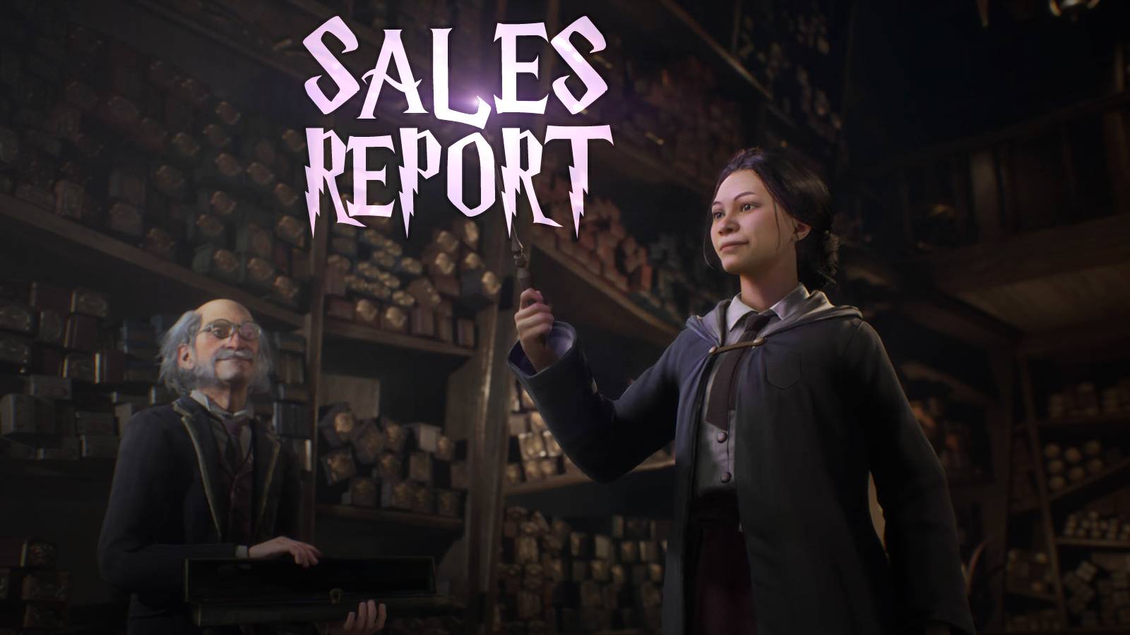 Harry Potter Hogwarts Legacy sales report purple spell