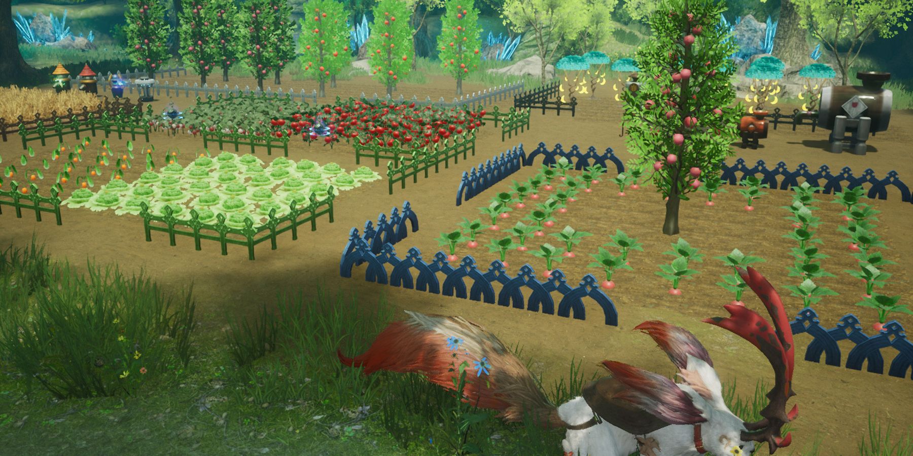 A player's farm in Harvestella 