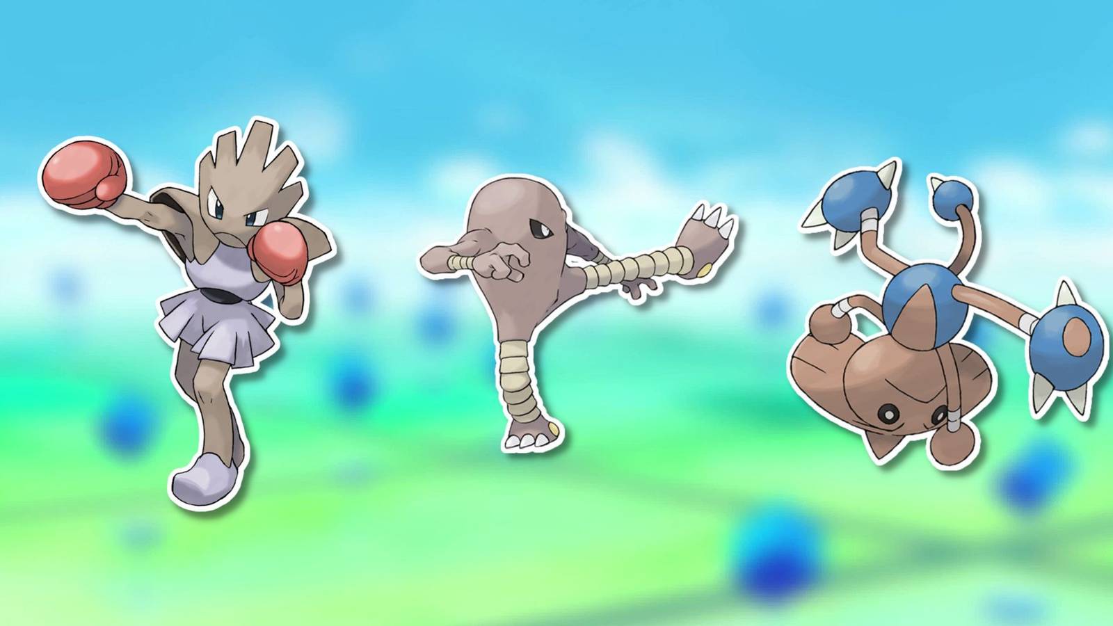 hitmonlee hitmonchan hitmontop best moves pokemon go