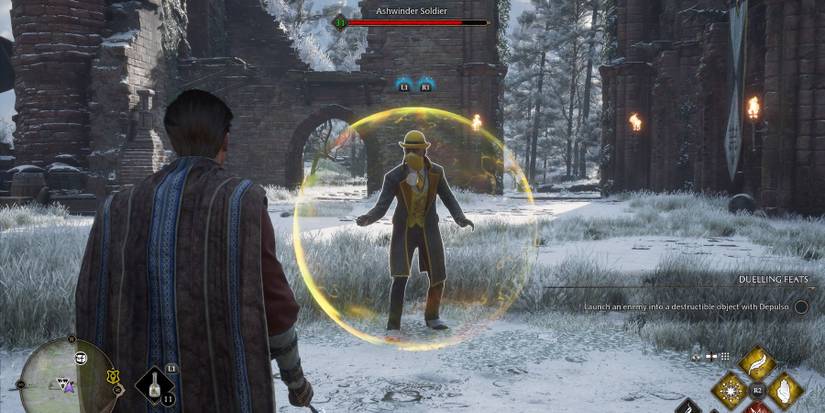 hogwarts legacy ashwinder soldier shield