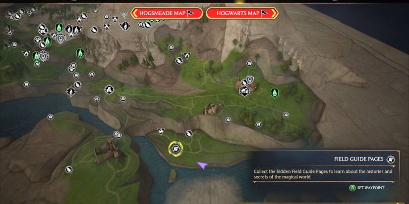 Hogwarts Legacy dragon skeleton field guide page location Cragcroftshire