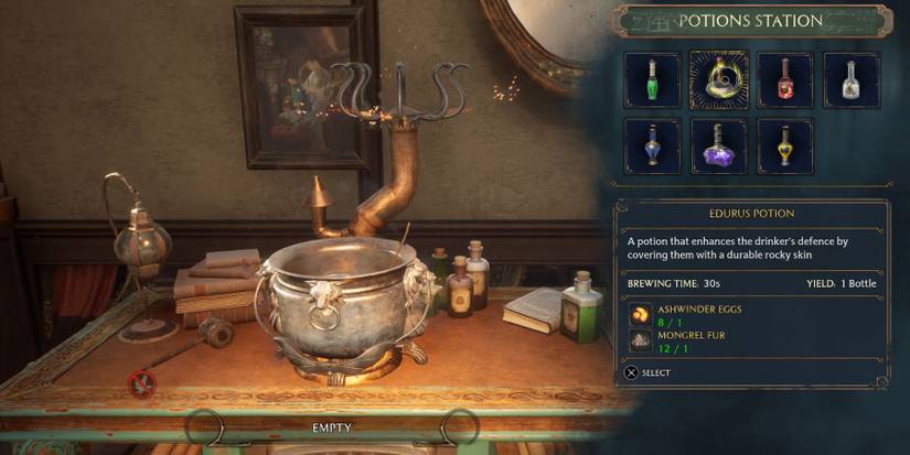 hogwarts legacy edurus potion brewing