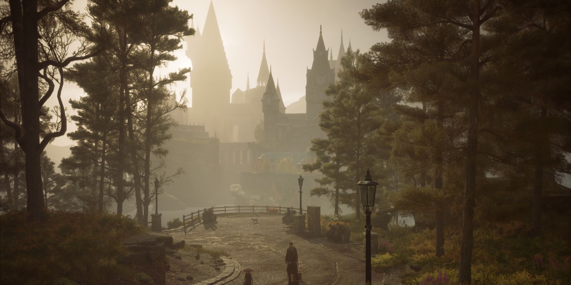 Exterior do legado do castelo de Hogwarts
