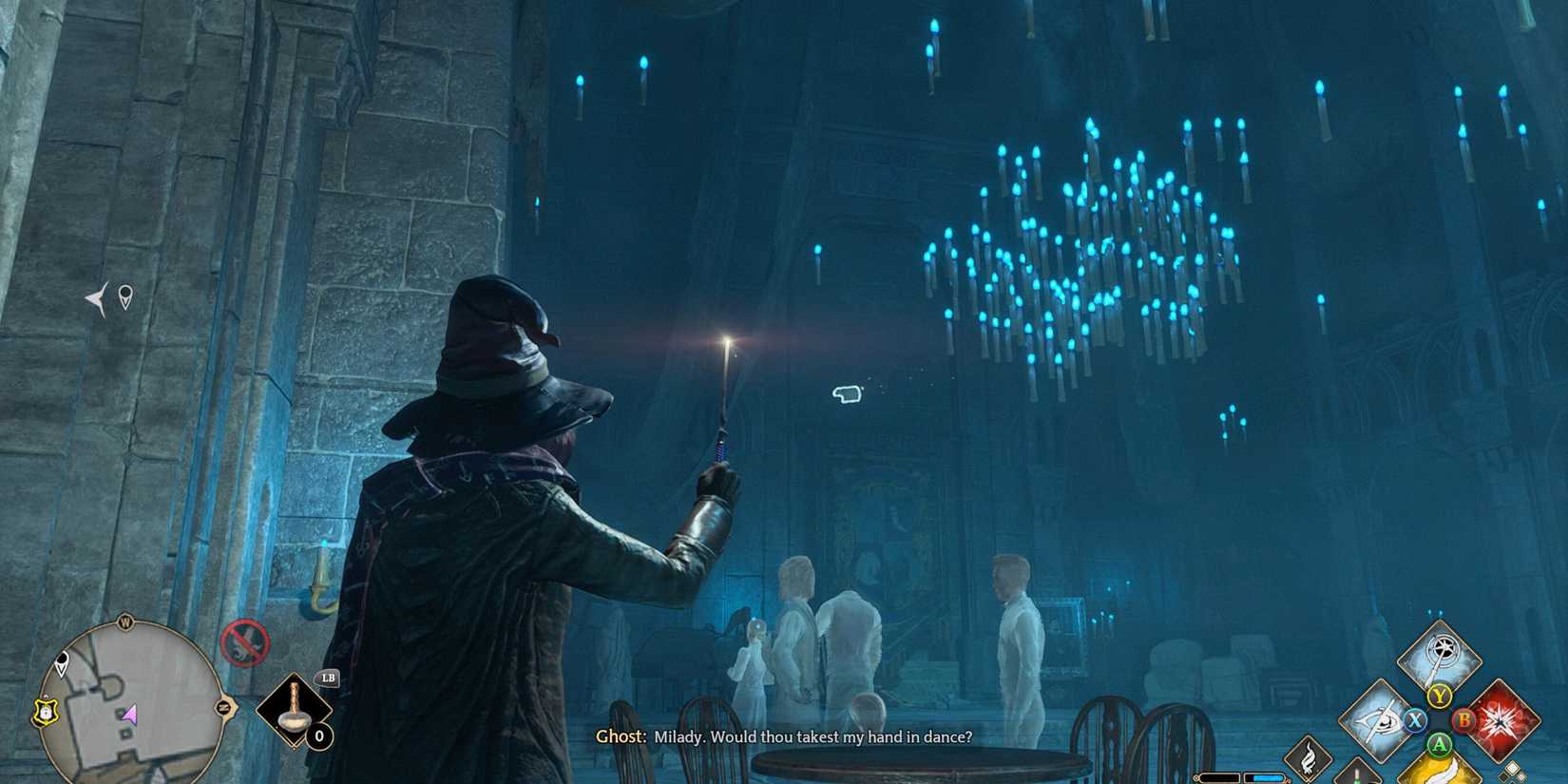 Hogwarts Legacy flying field guide page Death Day Party Room