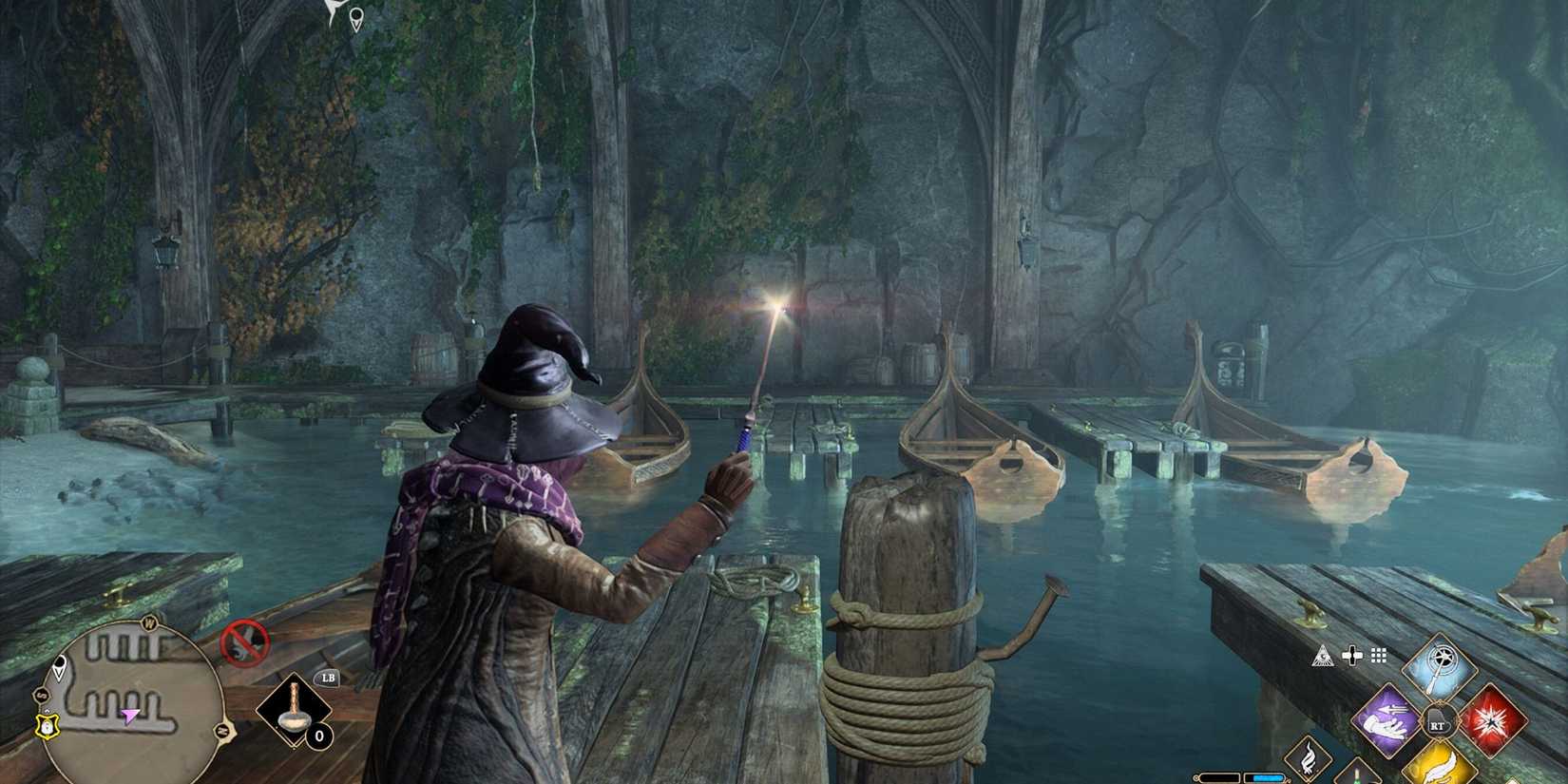 Hogwarts Legacy field guide page location underground harbor