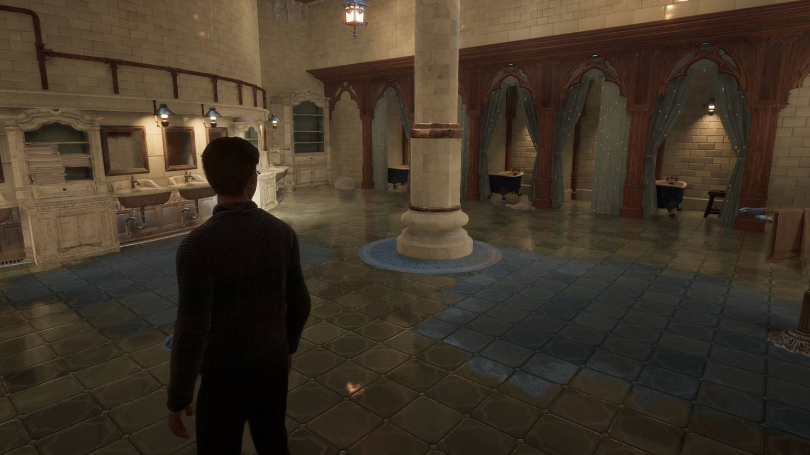 hogwarts legacy gross bathtub detail