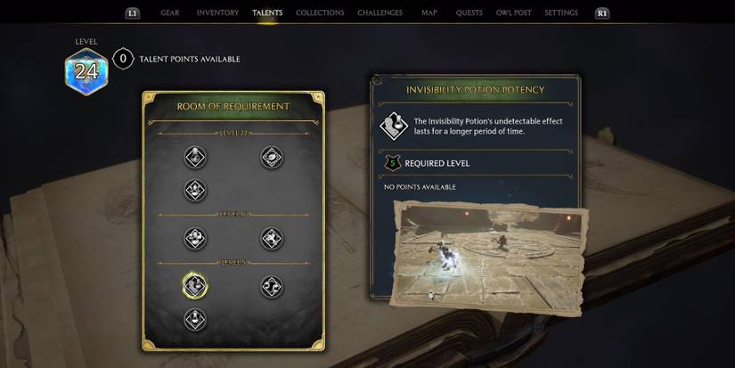 hogwarts legacy invisibility potion potency