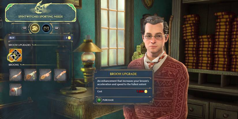 Hogwarts Legacy level 3 broom upgrade