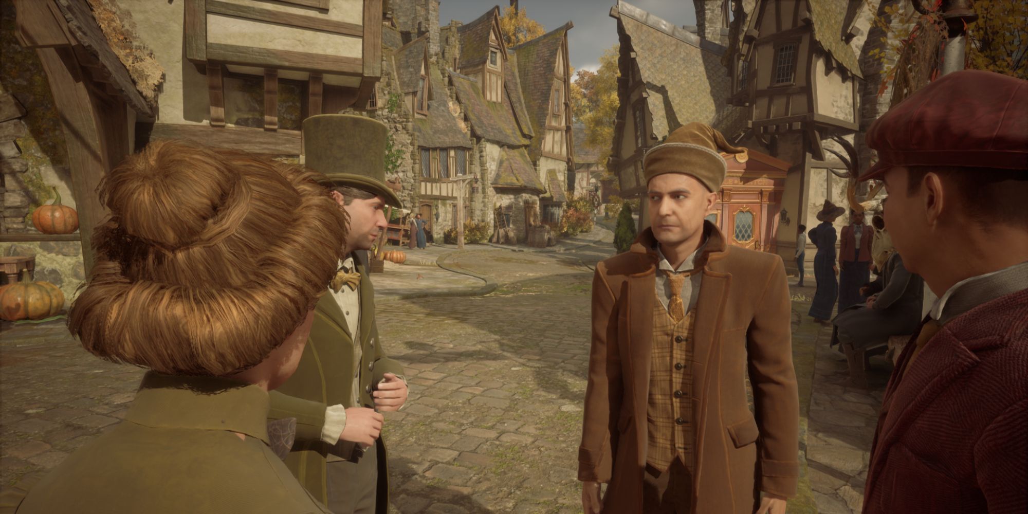 Hogwarts Legacy NPCs in Hogsmeade