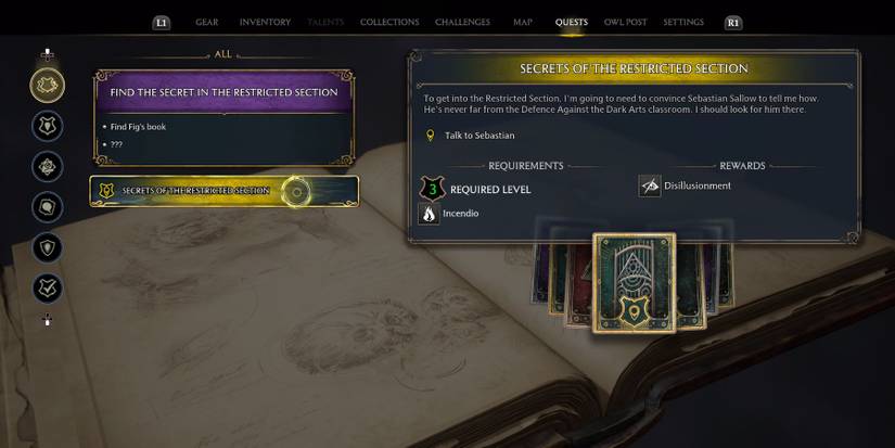 hogwarts legacy secrets of the restricted section