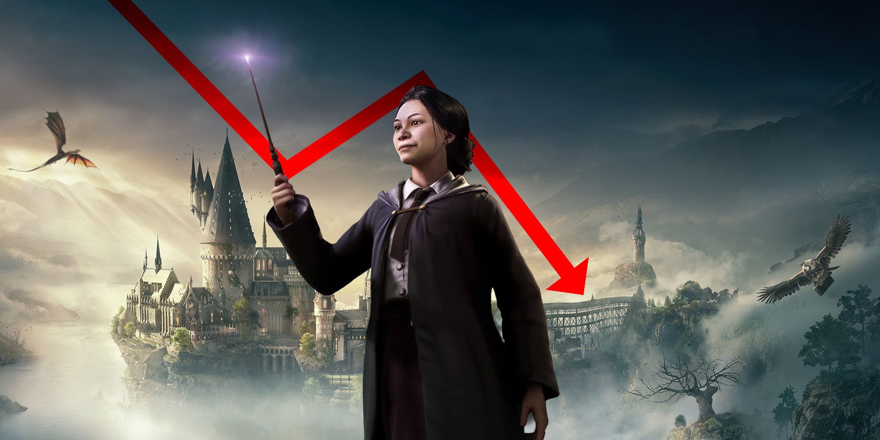 hogwarts legacy steam player count down