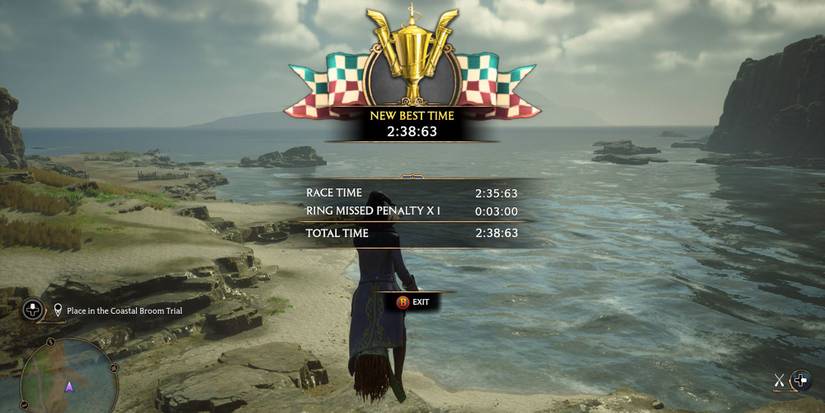 Hogwarts Legacy The Sky is the Limit Coastal Broom trial winning stats