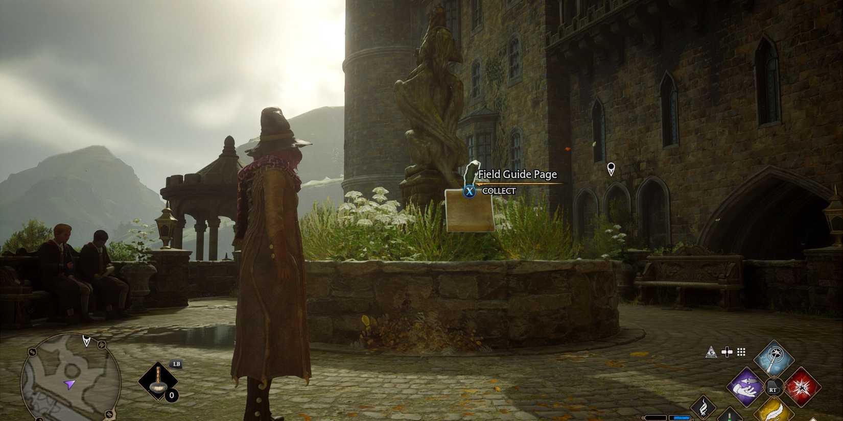 Hogwarts Legacy Viaduct Courtyard field guide page location