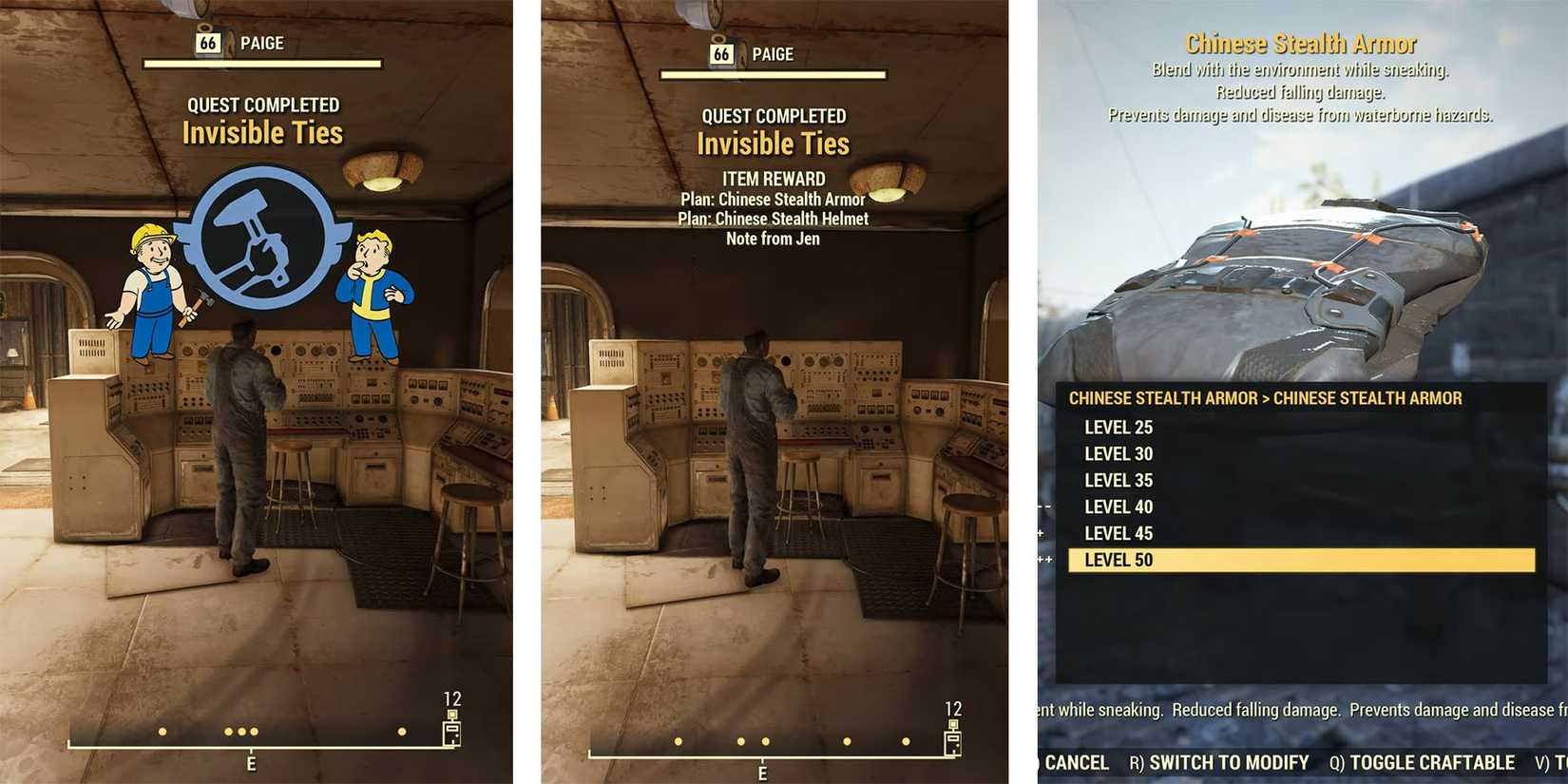 Fallout 76: How to Get the Chinese Stealth Armor