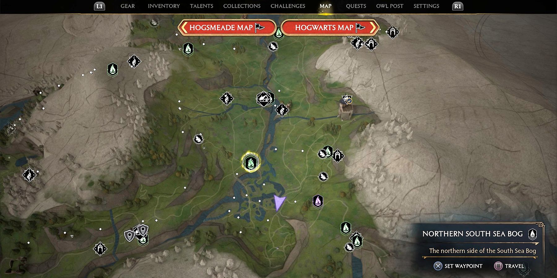 how to reach the coastal cavern field guide page in hogwarts legacy