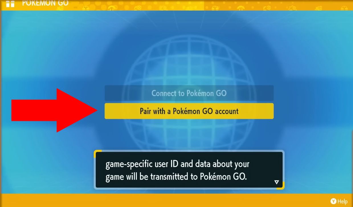image showing how to pair pokemon scarlet or violet with pokemon go. 