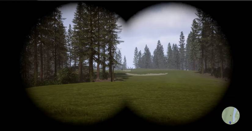 image showing the binoculars in use in sons of the forest.