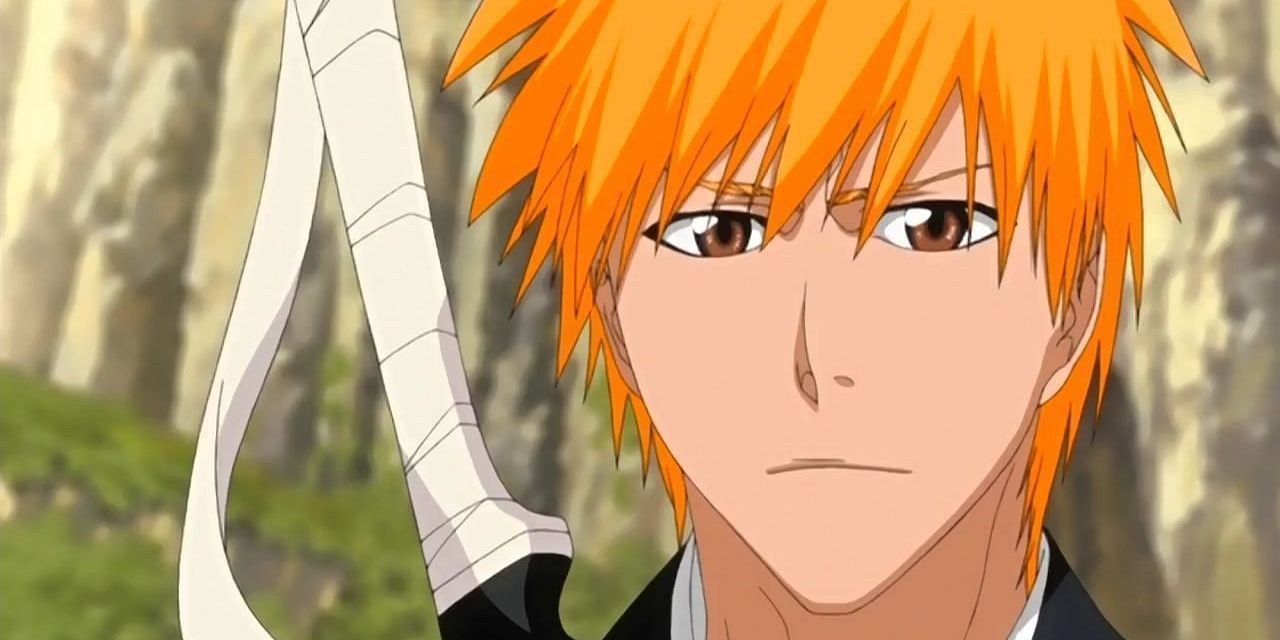 Ichigo and the sword on his back