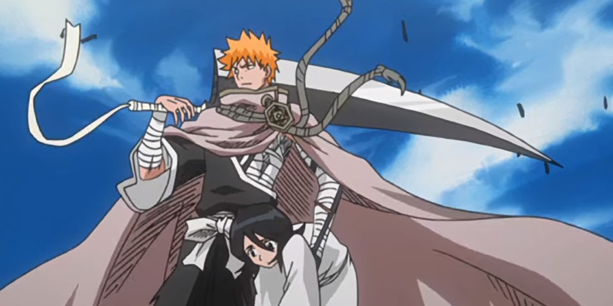 Ichigo saves Rukia