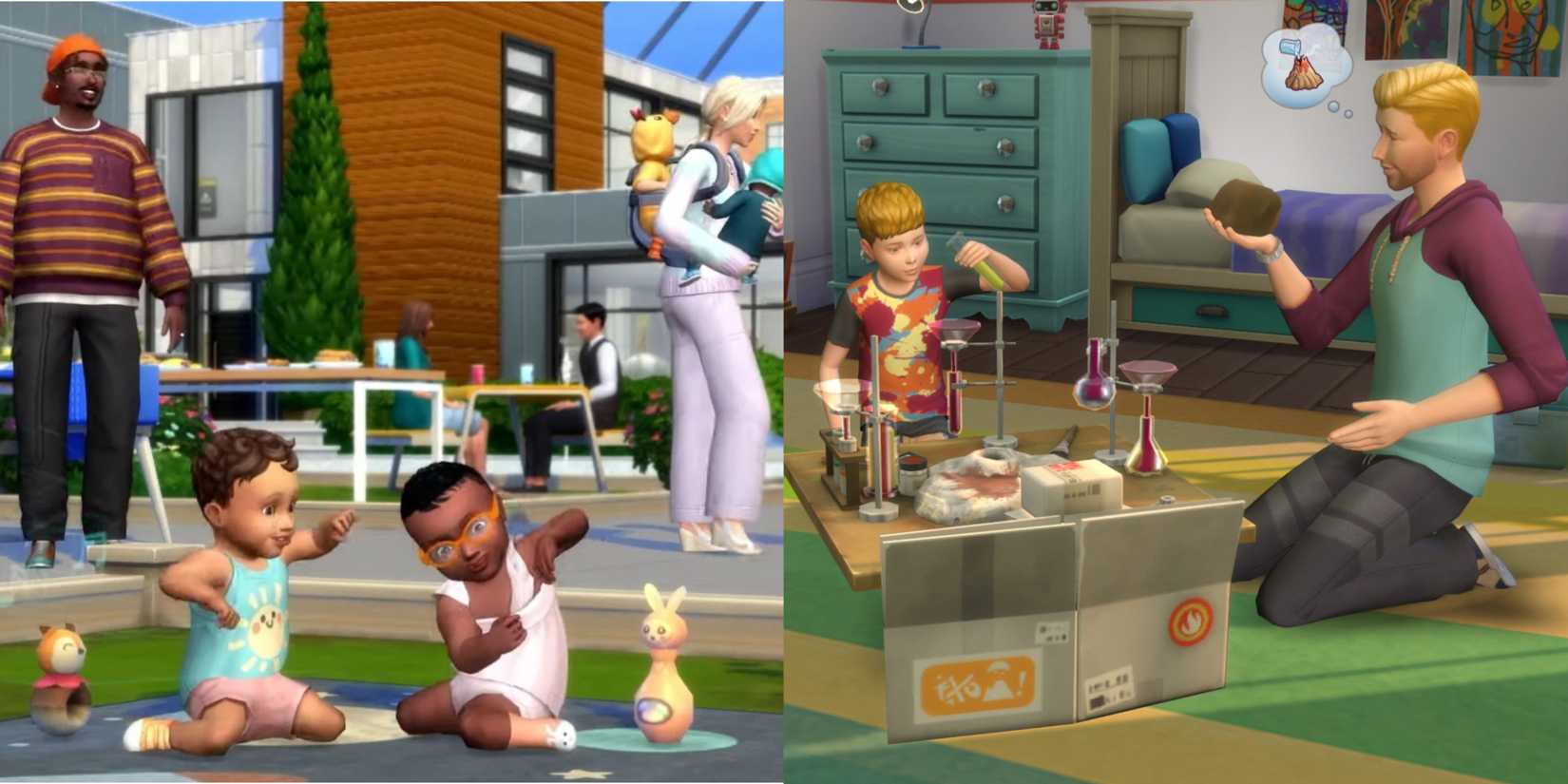 Infants, Children and Parents in The Sims 4