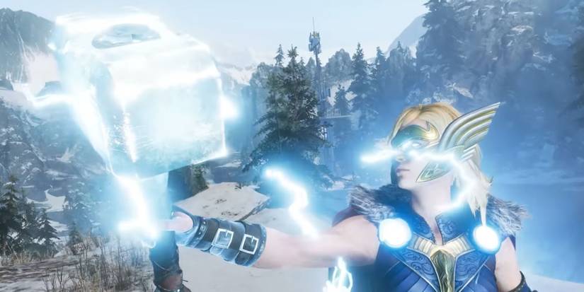 Jane Foster using Mjolnir