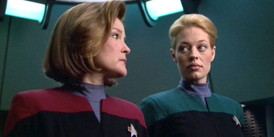 Janeway and Seven of Nine in Relativity