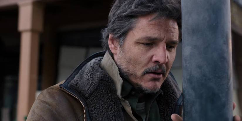 Joel Miller looks worried in The Last of Us.