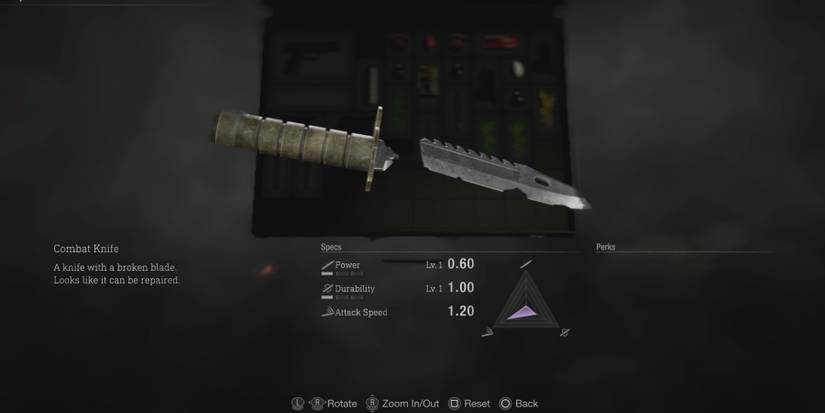 Repairing the Combat Knife in Resident Evil 4 Remake