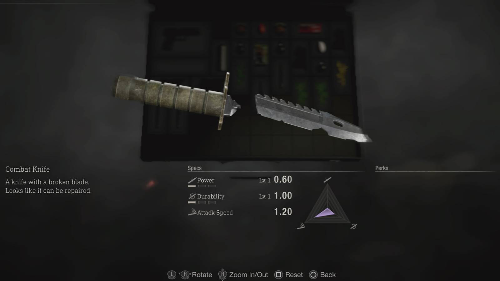 Repairing the Combat Knife in Resident Evil 4 Remake