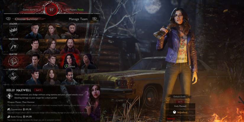 Kelly Maxwell holding a wepon