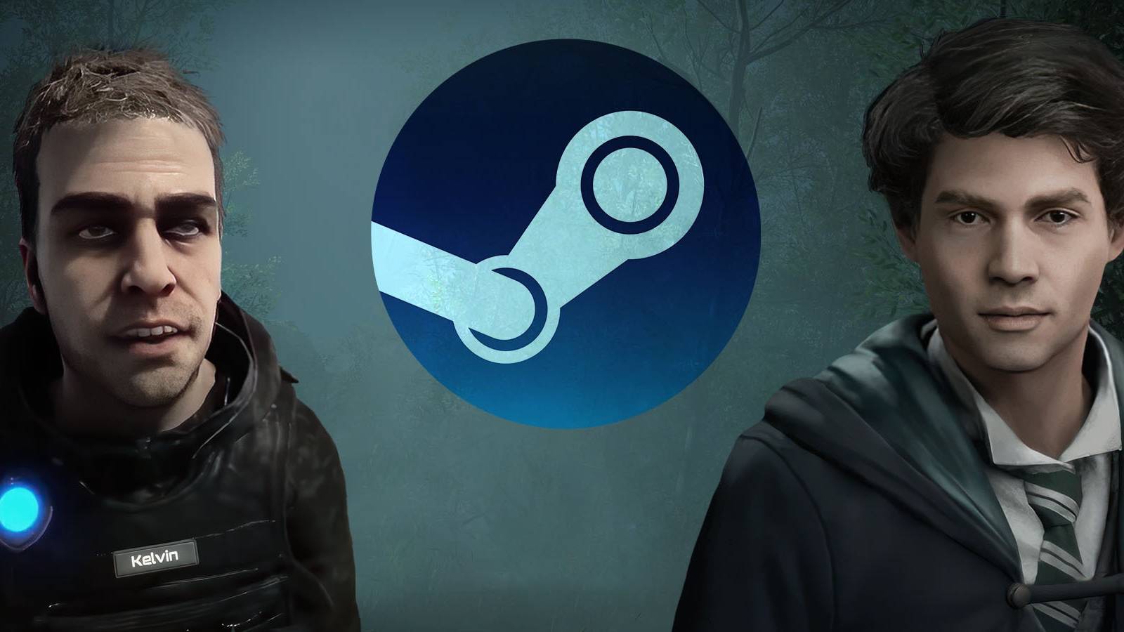 kelvin and hogwarts legacy student steam logo