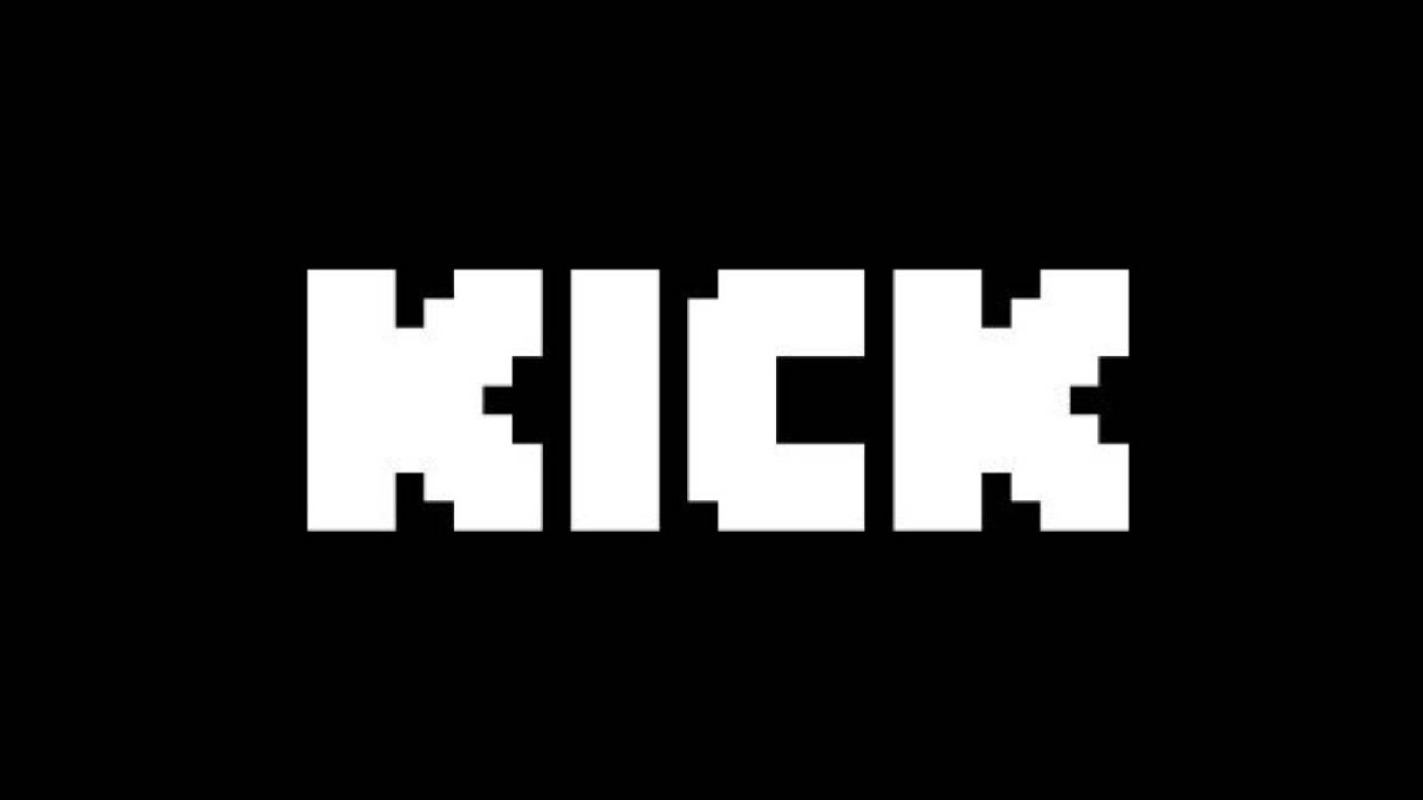 kick logo black background