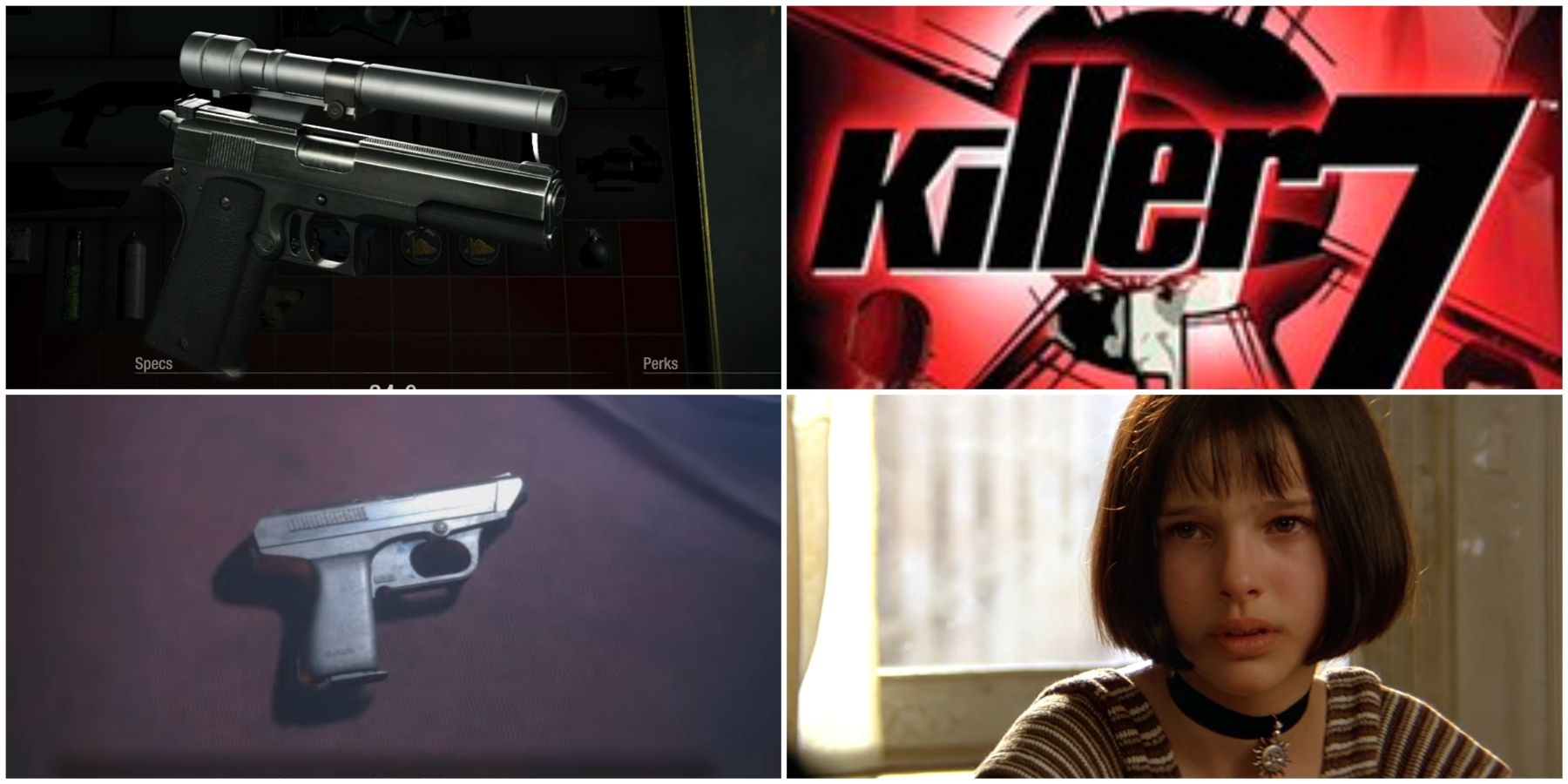 Killer7 and Matilda references from Resident Evil 4.