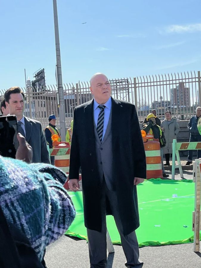 Vincent D'Onofrio as Kingpin on Daredevil: Born Again set