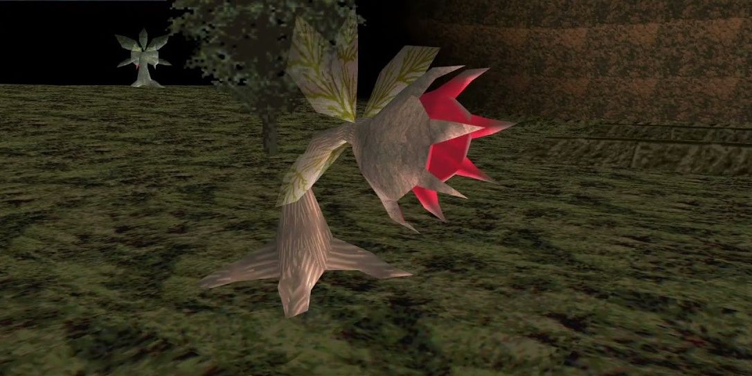 A monster that resembles a Venus Flytrap in King's Field 2