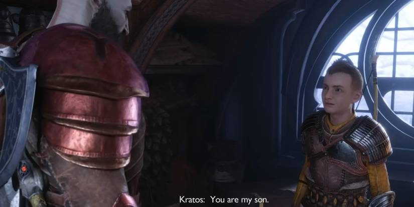 Kratos and Atreus confrontation