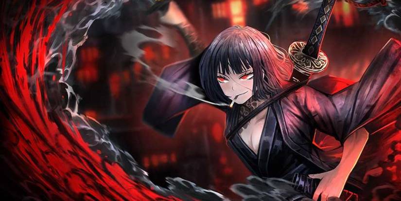 Kurokumo Wakashu Ryoshu smoking cigarette