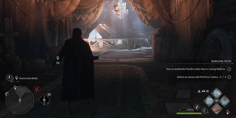 Finding an Ashwinder tent in Hogwarts Legacy