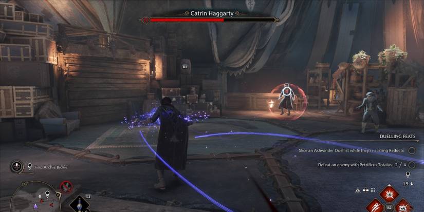 Fighting Catrin Haggarty in Hogwarts Legacy