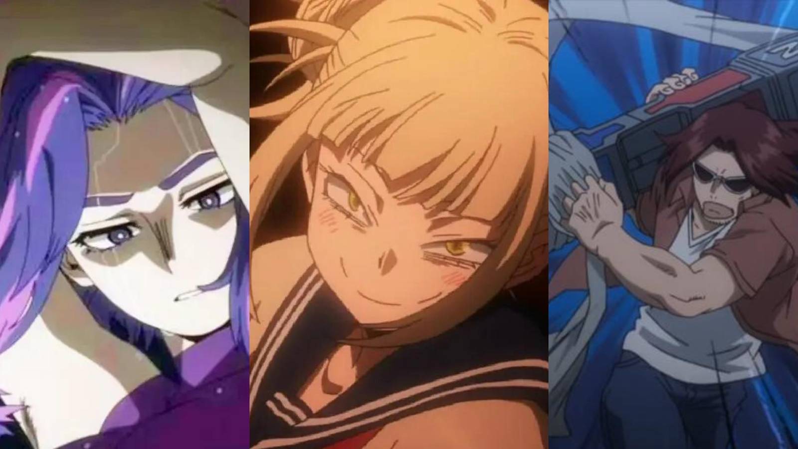 Lady Nagant, Himiko Toga, and Kenji Hikiishi in My Hero Academia
