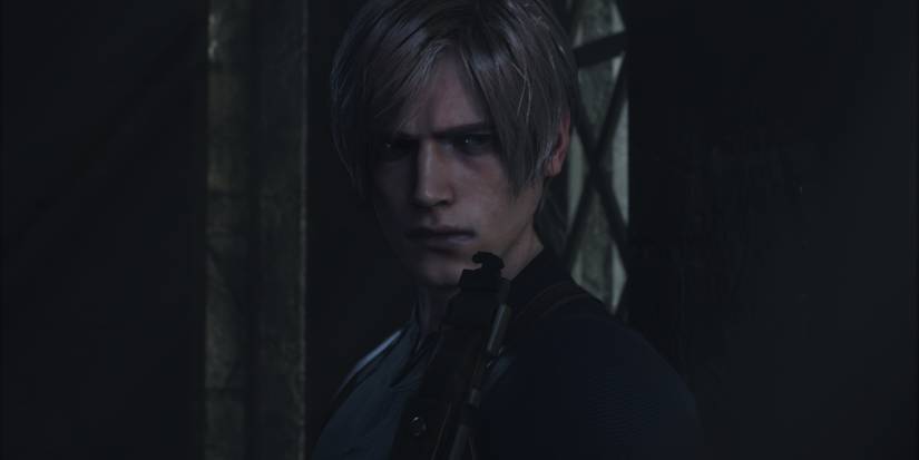 Leon in the Resident Evil 4 remake